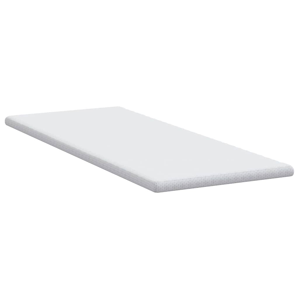 vidaXL Matraspads Wit 70 x 200 cm 100% polyester jacquard stof