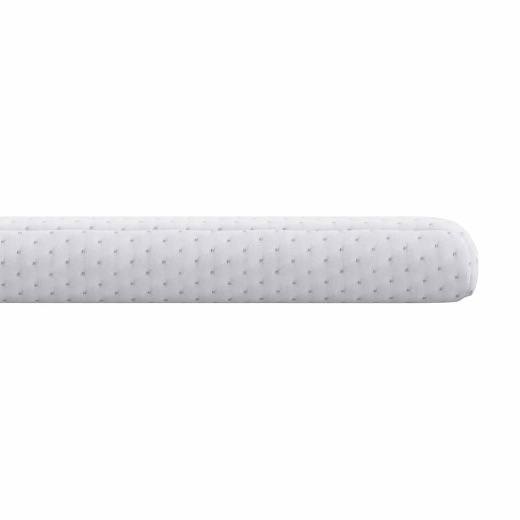 vidaXL Matraspads Wit 70 x 200 cm 100% polyester jacquard stof