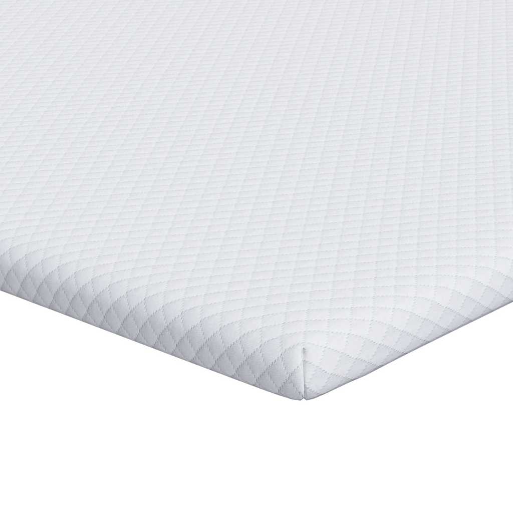 vidaXL Matraspads Wit 70 x 200 cm 100% polyester jacquard stof