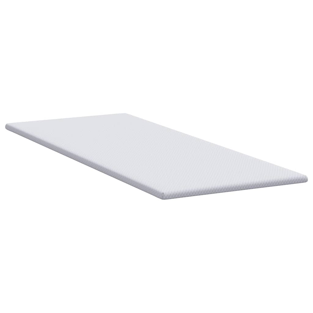 vidaXL Matraspads Wit 70 x 200 cm 100% polyester jacquard stof