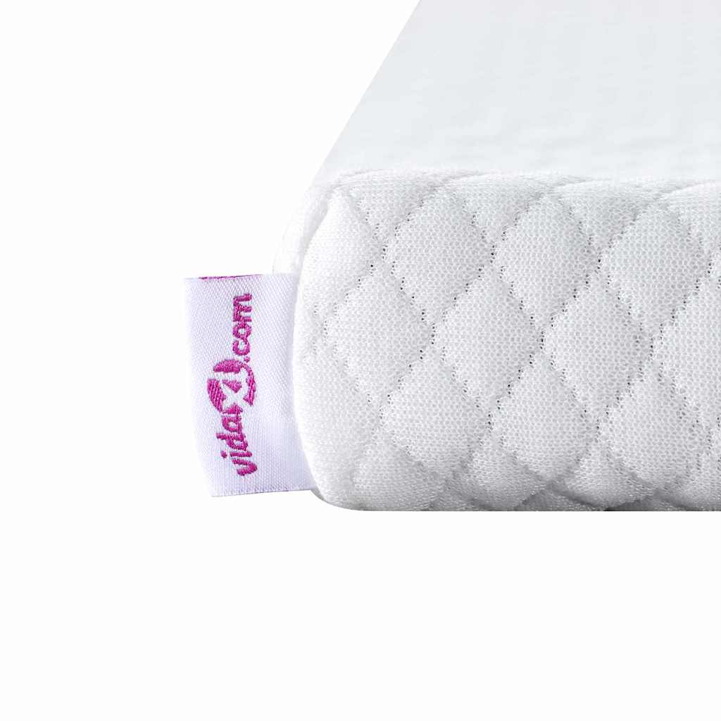 vidaXL Matraspads Wit 70 x 200 cm 100% polyester jacquard stof