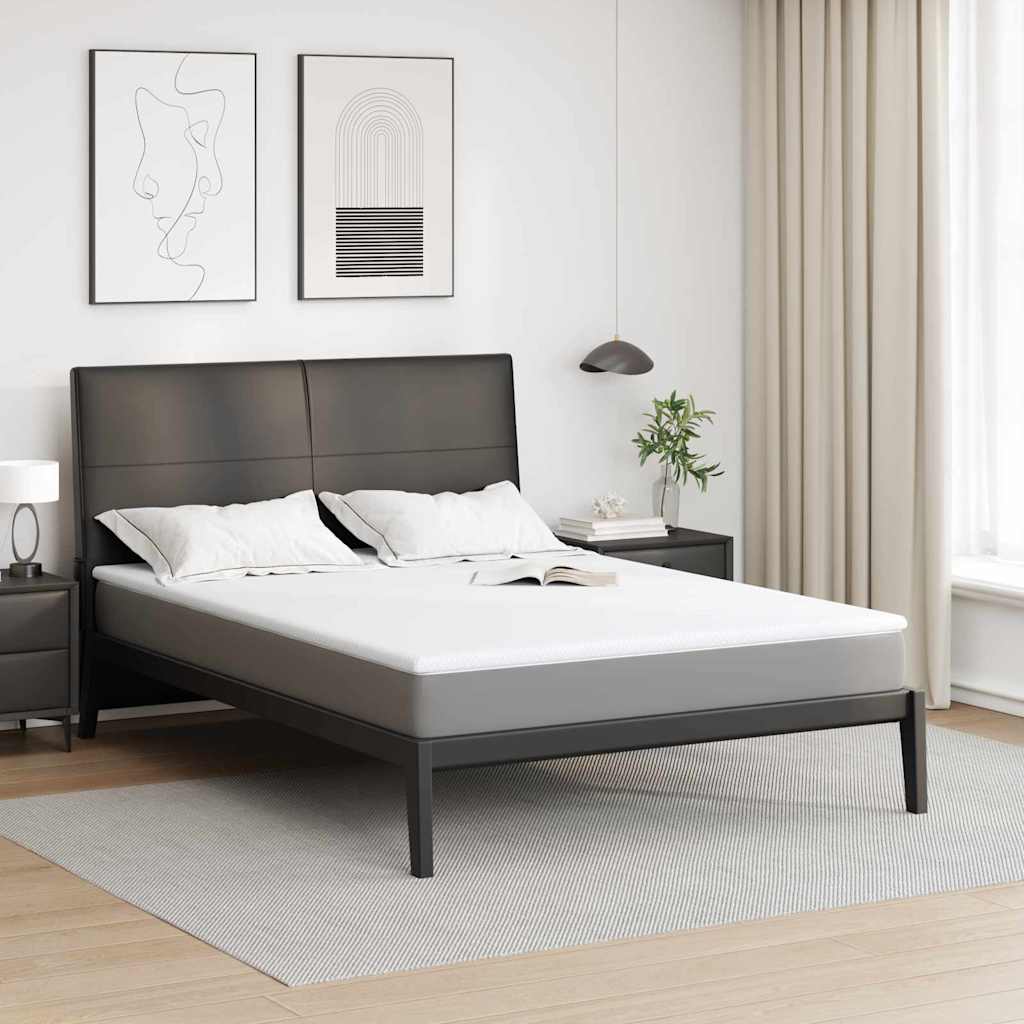 vidaXL Matraspads Wit 70 x 200 cm 100% polyester jacquard stof