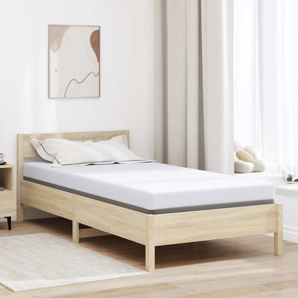 vidaXL Matraspads Wit 70 x 200 cm 100% polyester jacquard stof
