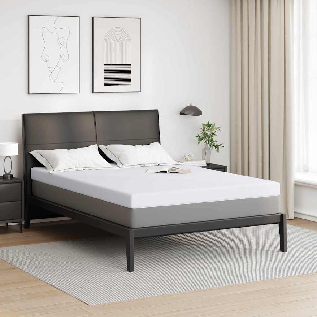vidaXL Matraspads Wit 70 x 200 cm 100% polyester jacquard stof