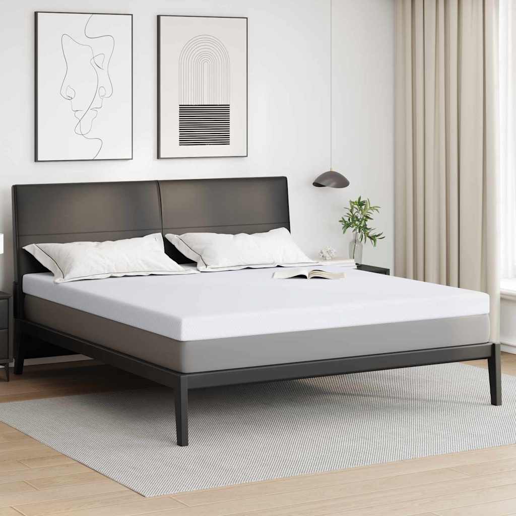 vidaXL Matraspads Wit 70 x 200 cm 100% polyester jacquard stof