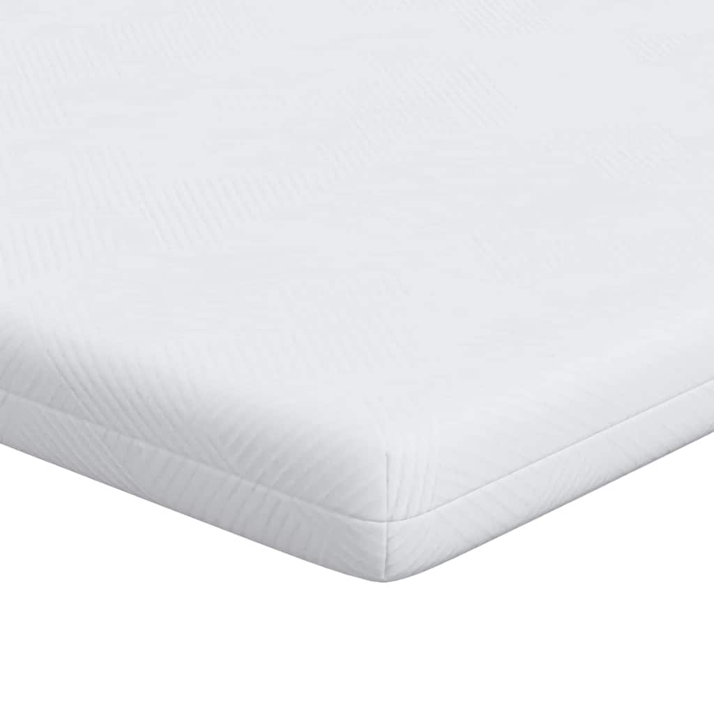 vidaXL Matraspads Wit 70 x 200 cm 100% polyester jacquard stof