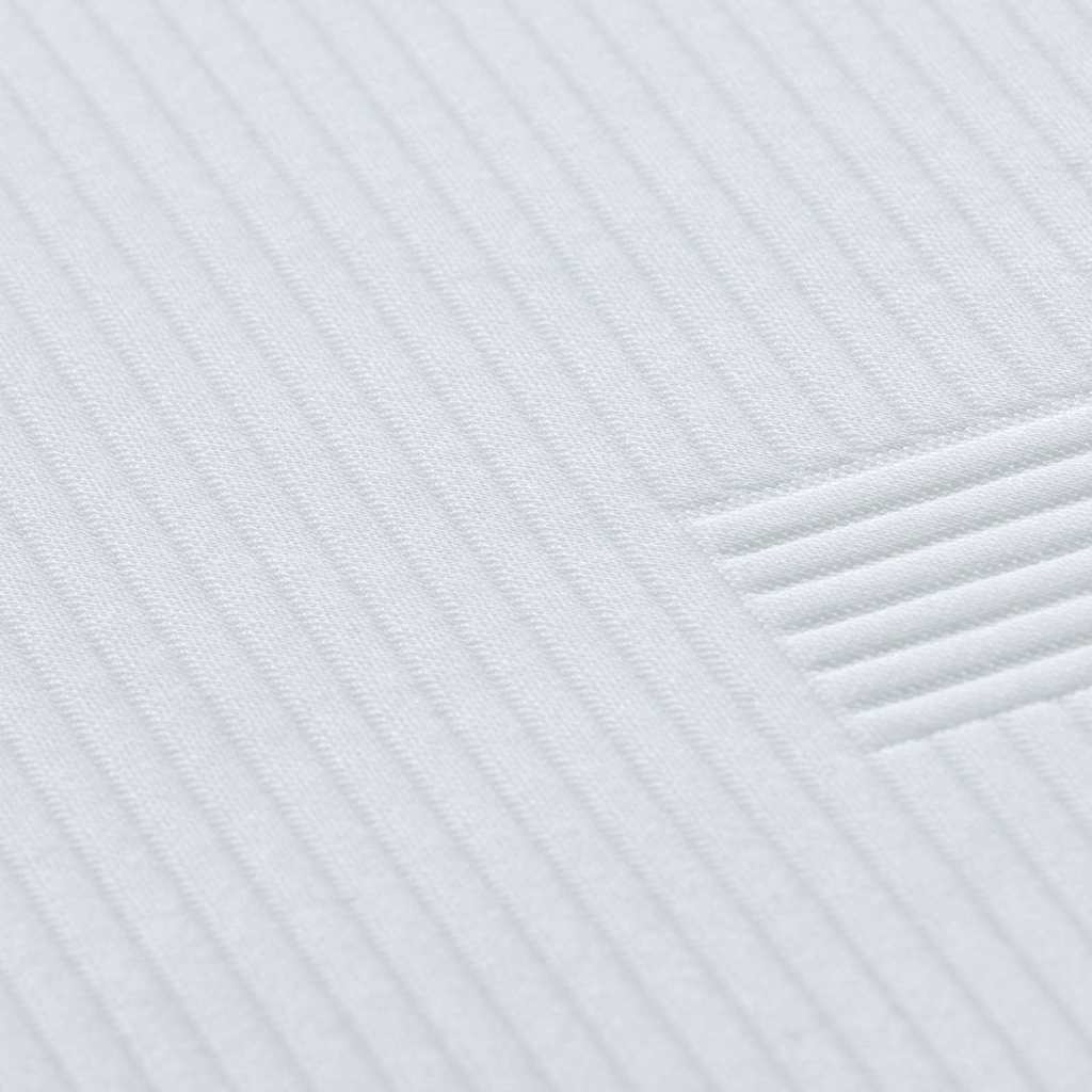 vidaXL Matraspads Wit 70 x 200 cm 100% polyester jacquard stof