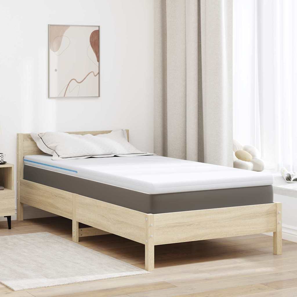 vidaXL Matraspads Wit 70 x 200 cm 100% polyester jacquard stof