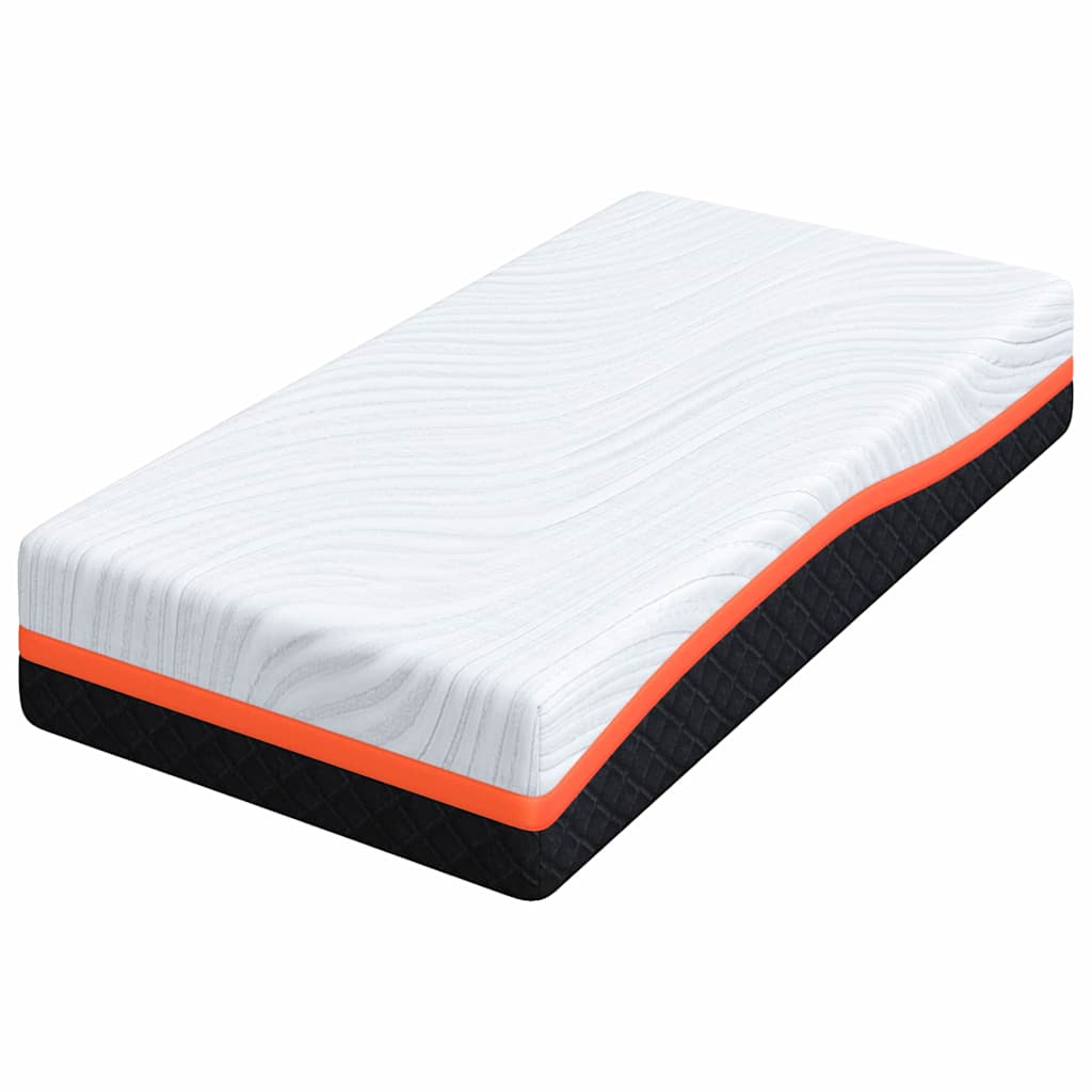 vidaXL Matras Wit, Grijs 80 x 160 cm Schuim