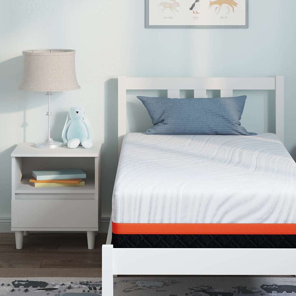 vidaXL Matras Wit, Grijs 80 x 160 cm Schuim