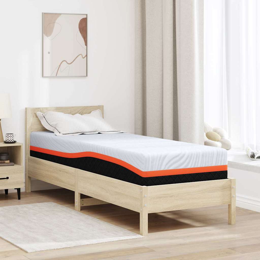 vidaXL Matras Wit, Grijs 80 x 160 cm Schuim