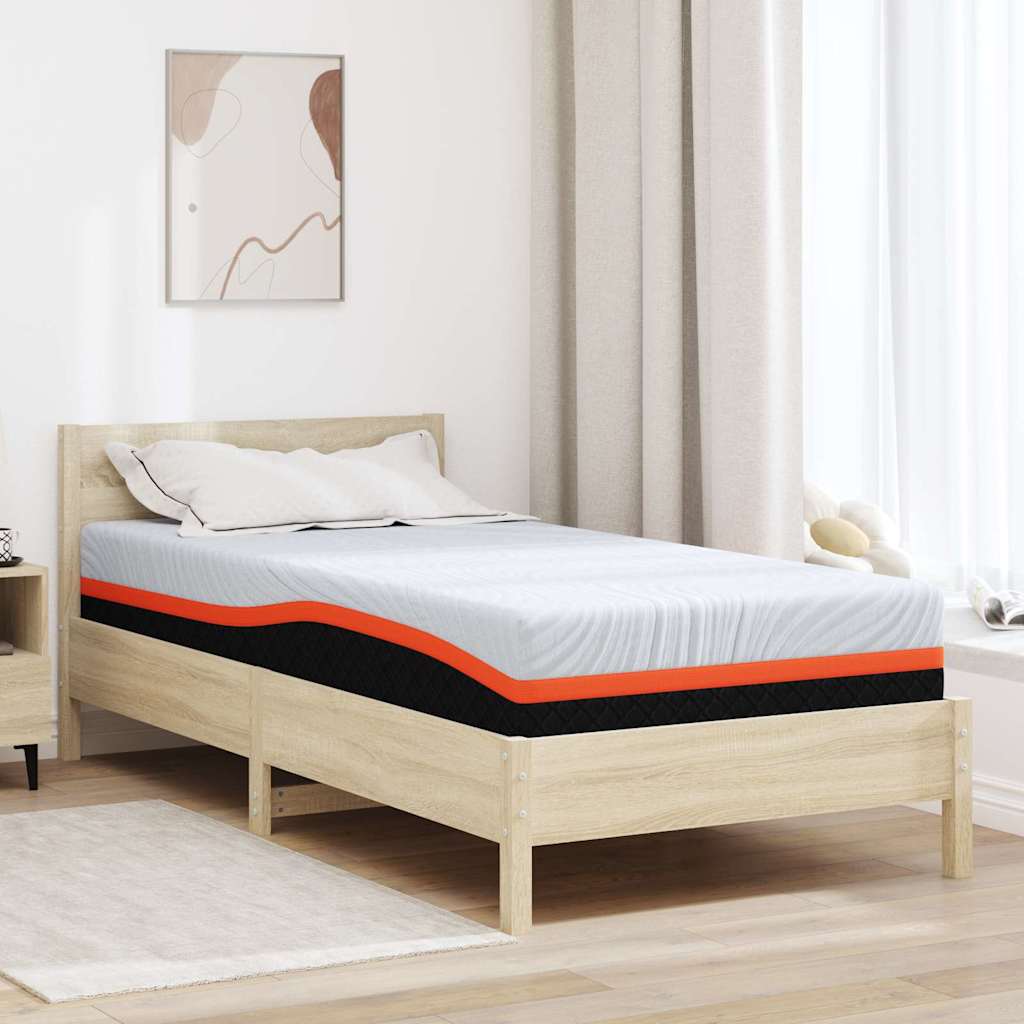 vidaXL Matras Wit, Grijs 80 x 160 cm Schuim