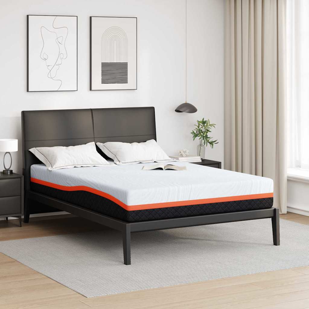 vidaXL Matras Wit, Grijs 80 x 160 cm Schuim