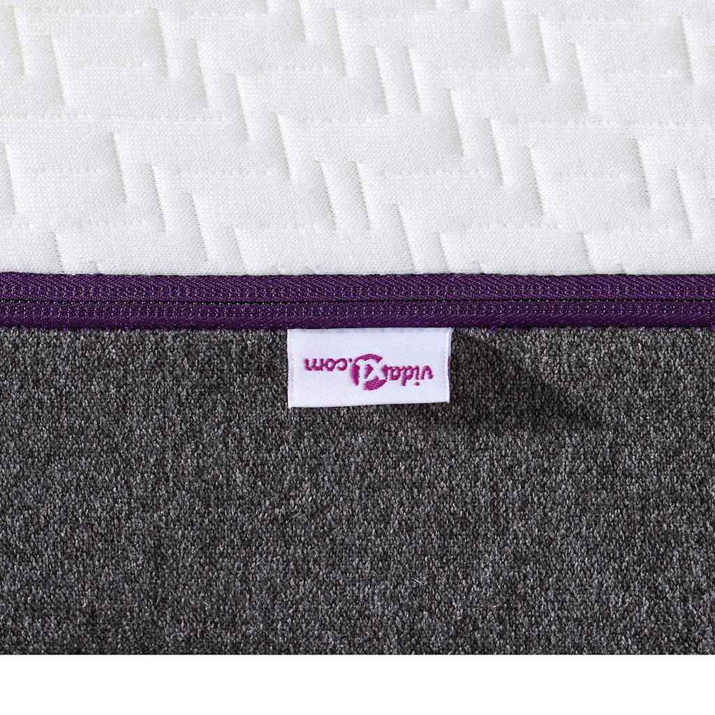 vidaXL Matras Wit, Grijs 80 x 160 cm Schuim