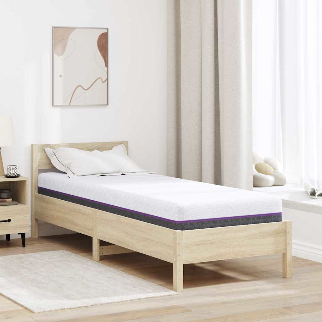vidaXL Matras Wit, Grijs 80 x 160 cm Schuim
