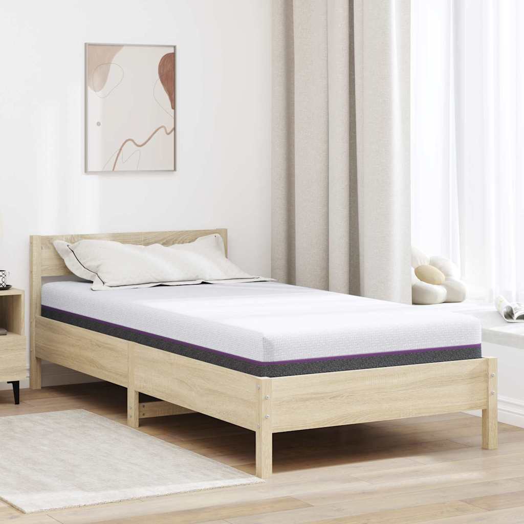 vidaXL Matras Wit, Grijs 80 x 160 cm Schuim