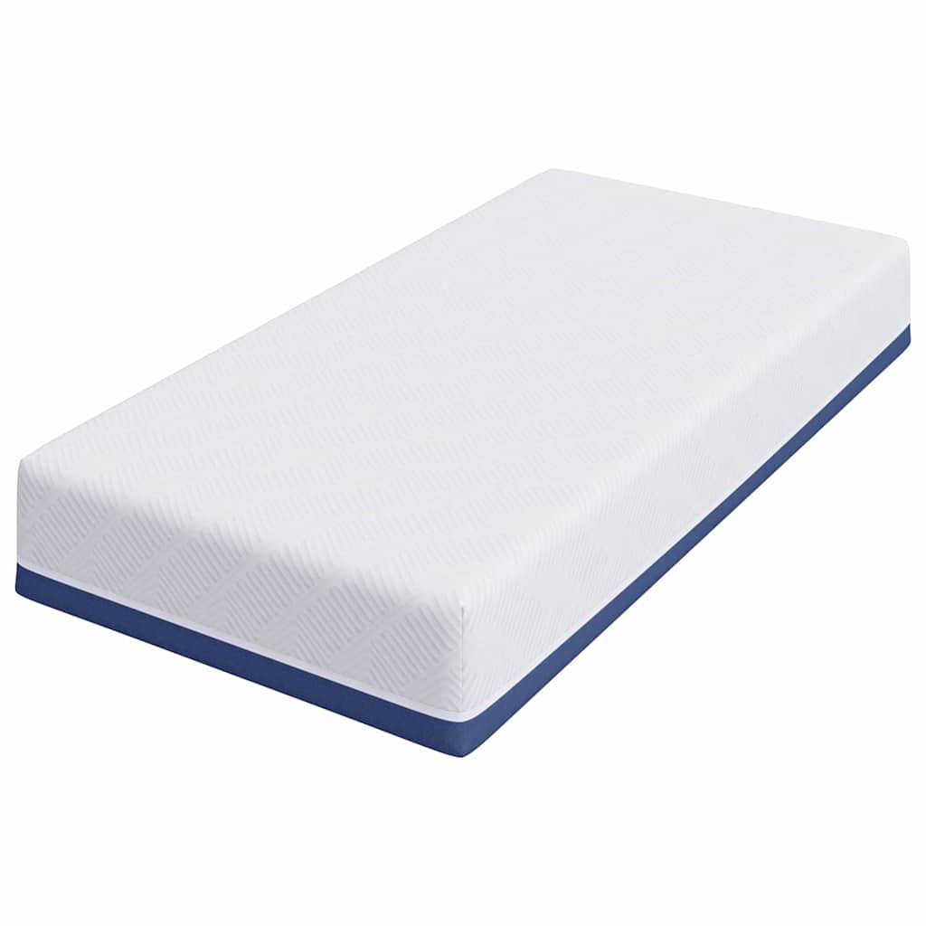 vidaXL Matras Wit, Blauw 80 x 160 cm Schuim