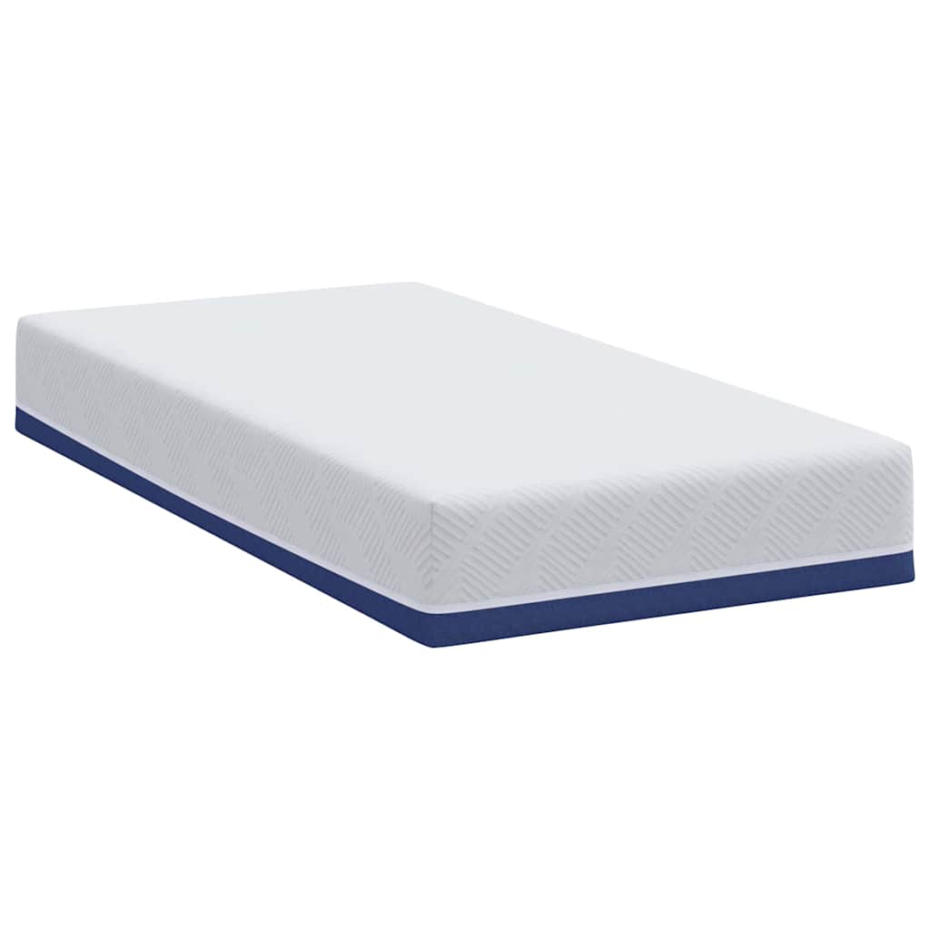vidaXL Matras Wit, Blauw 80 x 160 cm Schuim