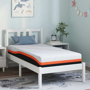 vidaXL Matras Wit, Grijs 80 x 160 cm Schuim