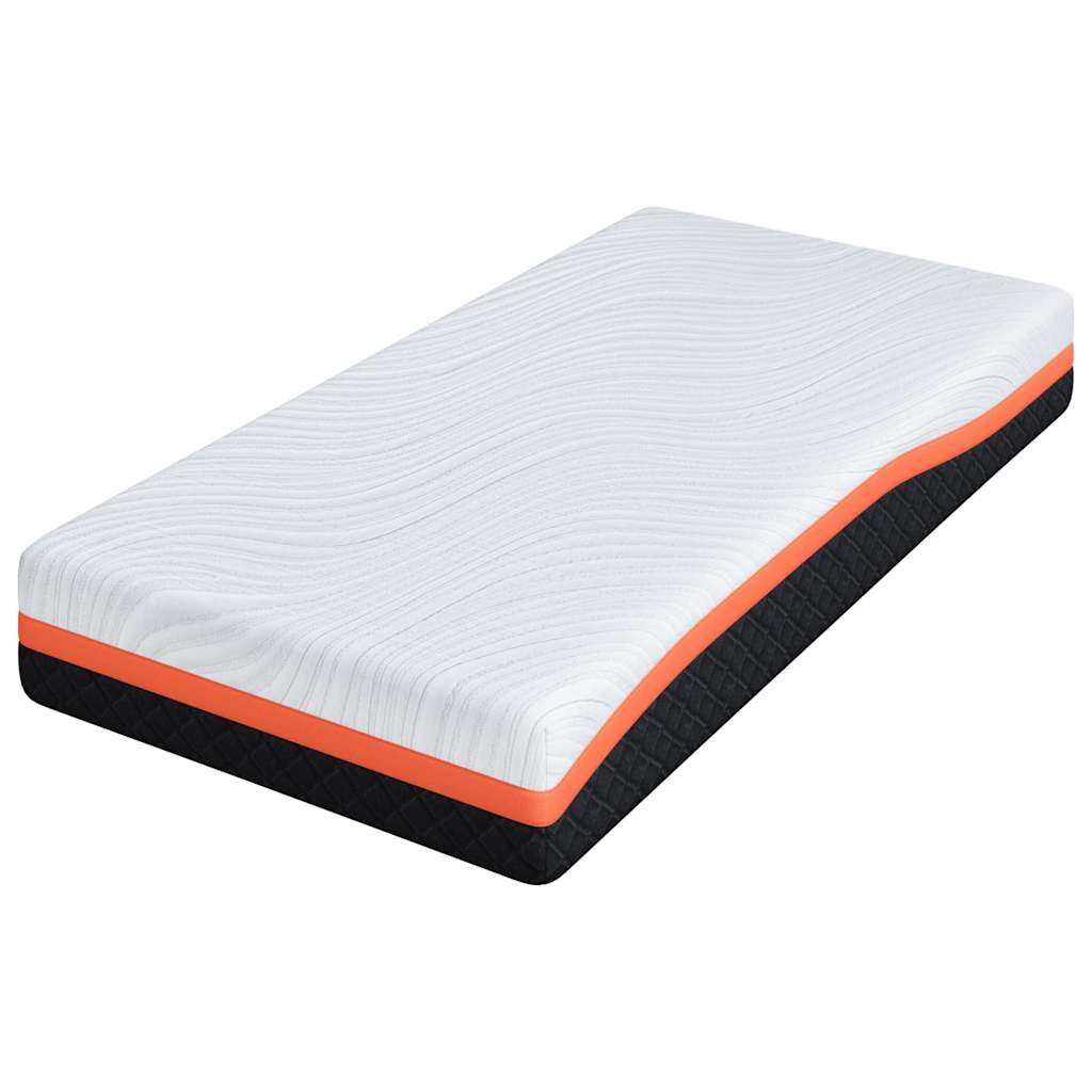 vidaXL Matras Wit, Grijs 80 x 160 cm Schuim