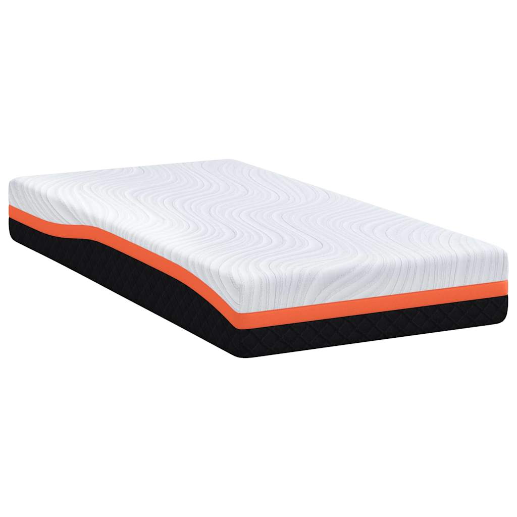 vidaXL Matras Wit, Grijs 80 x 160 cm Schuim