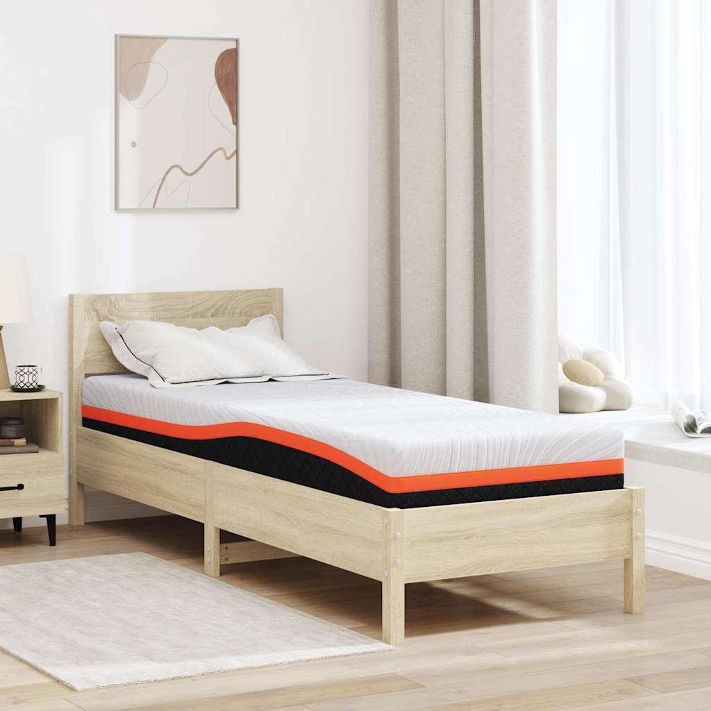 vidaXL Matras Wit, Grijs 80 x 160 cm Schuim