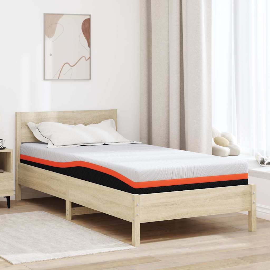 vidaXL Matras Wit, Grijs 80 x 160 cm Schuim