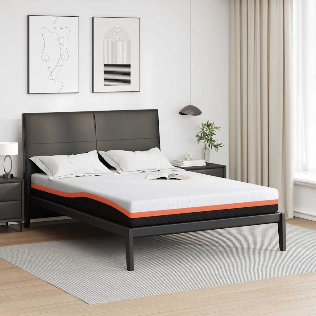 vidaXL Matras Wit, Grijs 80 x 160 cm Schuim