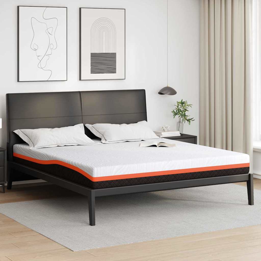 vidaXL Matras Wit, Grijs 80 x 160 cm Schuim