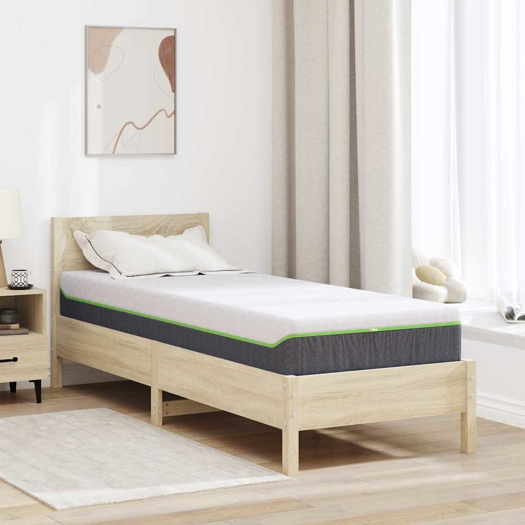 vidaXL Matras Wit, Grijs 80 x 160 cm Schuim
