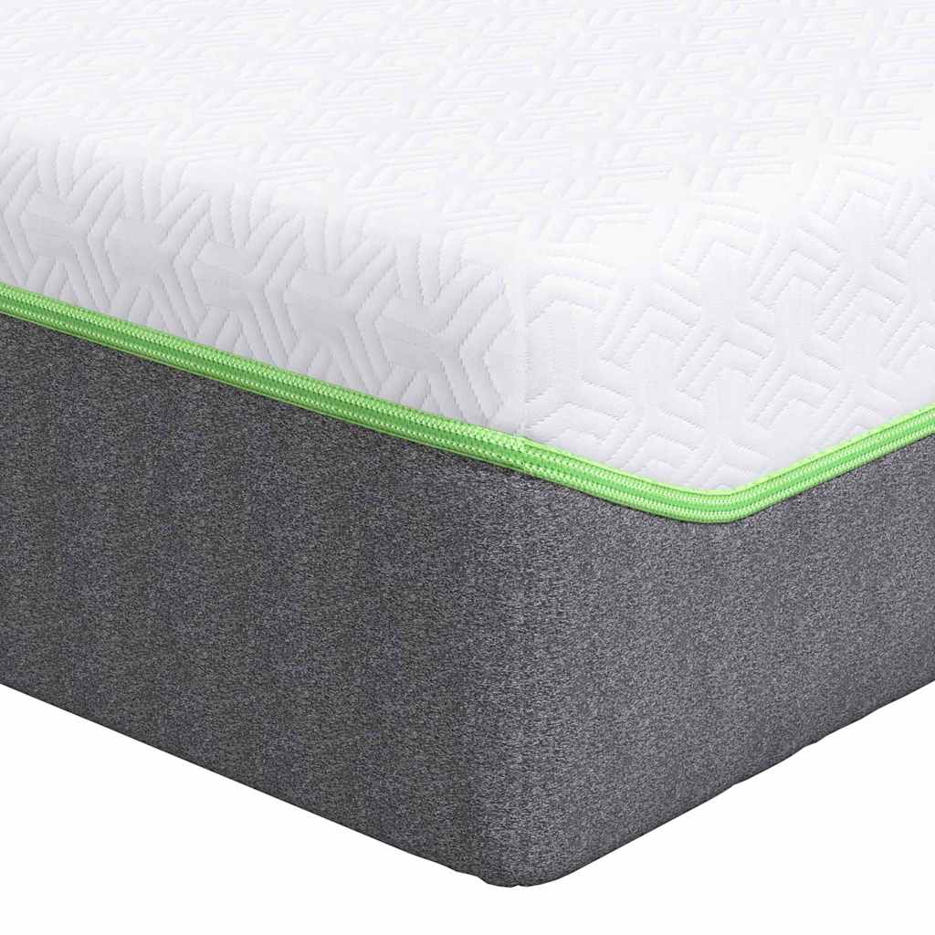 vidaXL Matras Wit, Grijs 80 x 160 cm Schuim