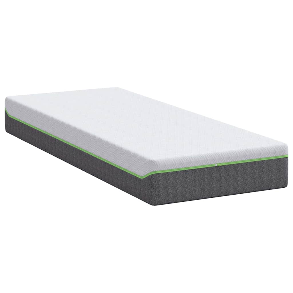 vidaXL Matras Wit, Grijs 80 x 160 cm Schuim