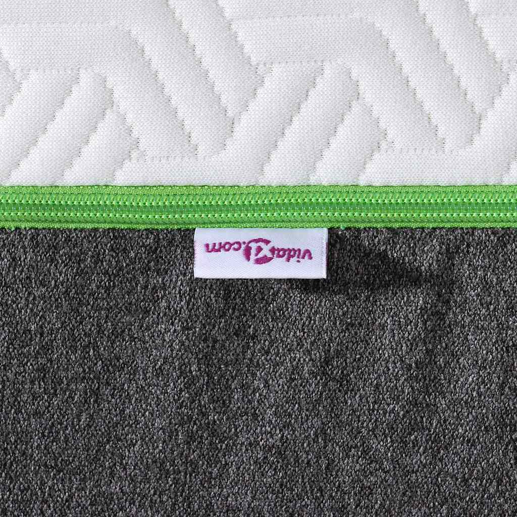 vidaXL Matras Wit, Grijs 80 x 160 cm Schuim