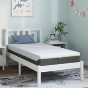 vidaXL Matras Wit, Grijs 80 x 160 cm Schuim