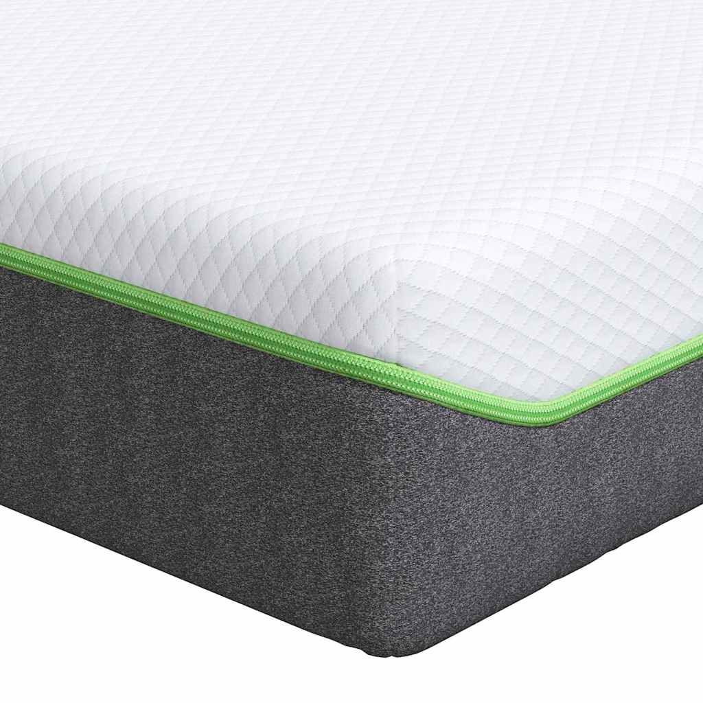 vidaXL Matras Wit, Grijs 80 x 160 cm Schuim