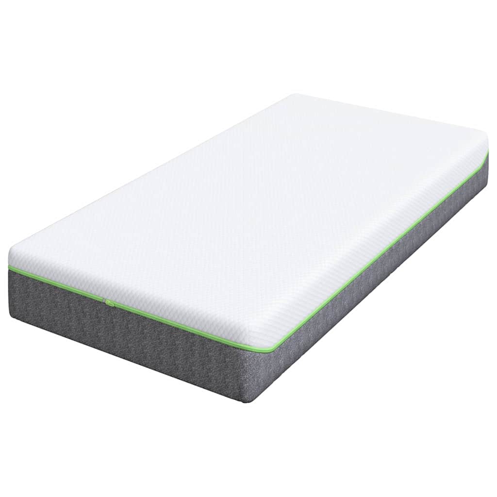 vidaXL Matras Wit, Grijs 80 x 160 cm Schuim