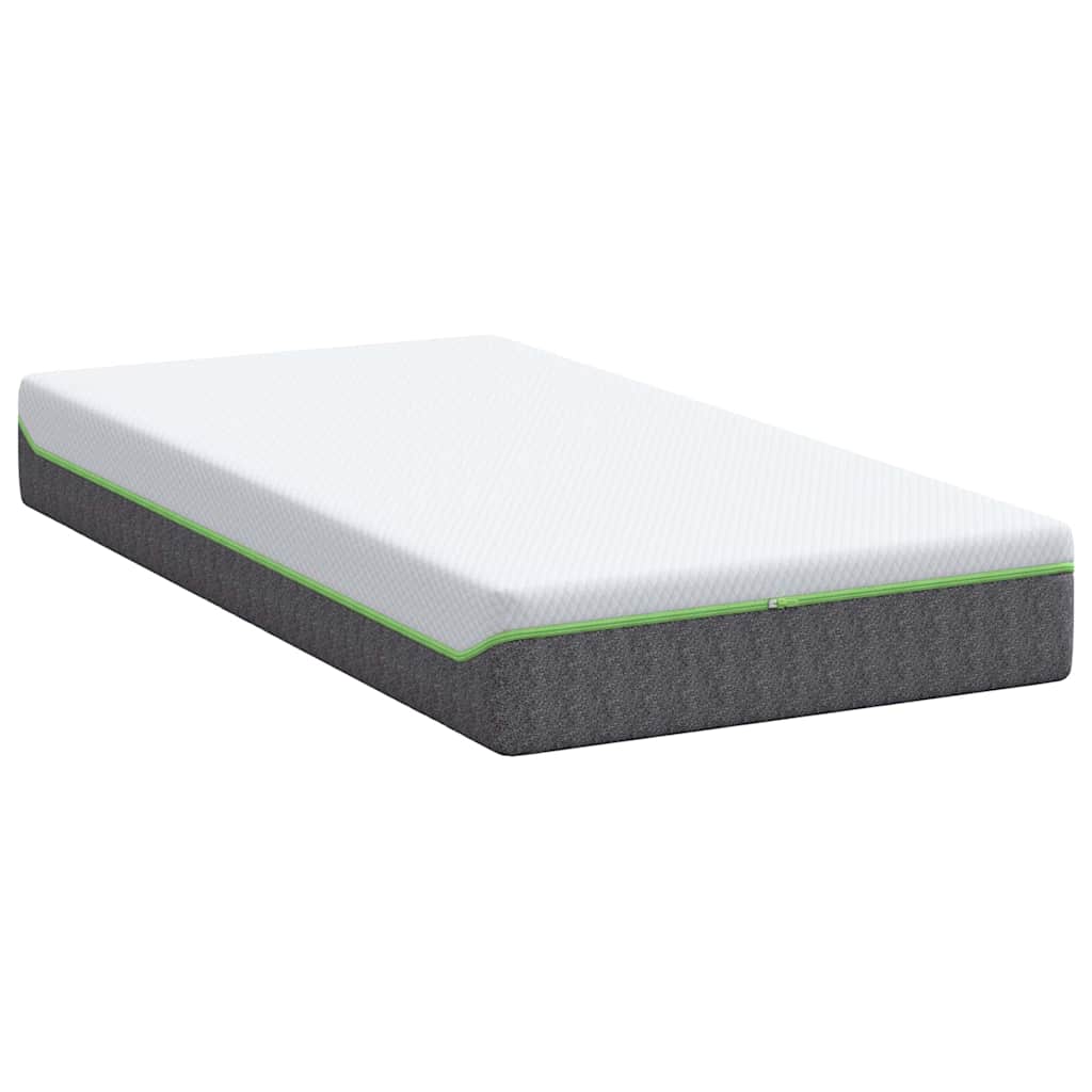 vidaXL Matras Wit, Grijs 80 x 160 cm Schuim