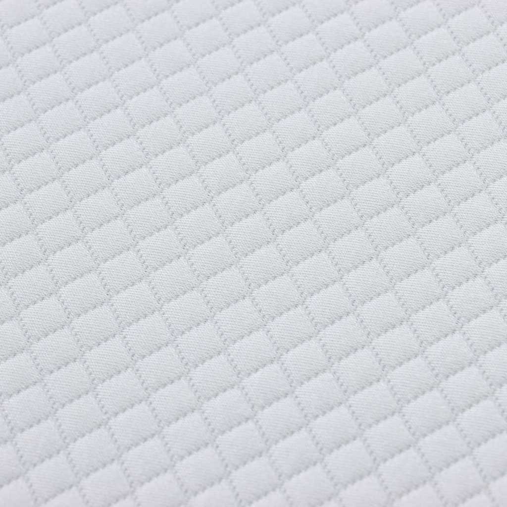 vidaXL Matras Wit, Grijs 80 x 160 cm Schuim