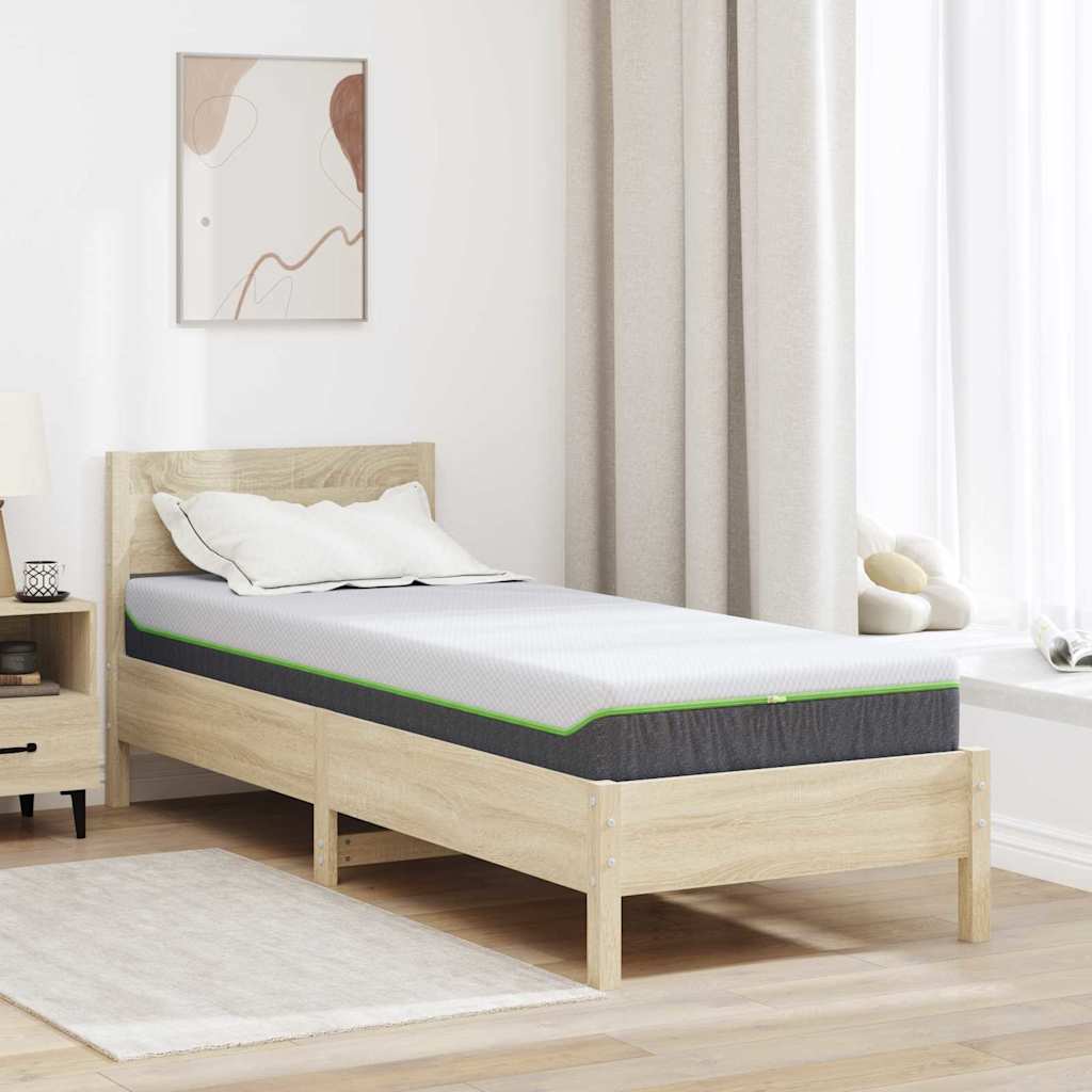 vidaXL Matras Wit, Grijs 80 x 160 cm Schuim