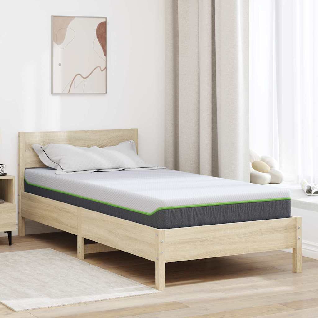 vidaXL Matras Wit, Grijs 80 x 160 cm Schuim