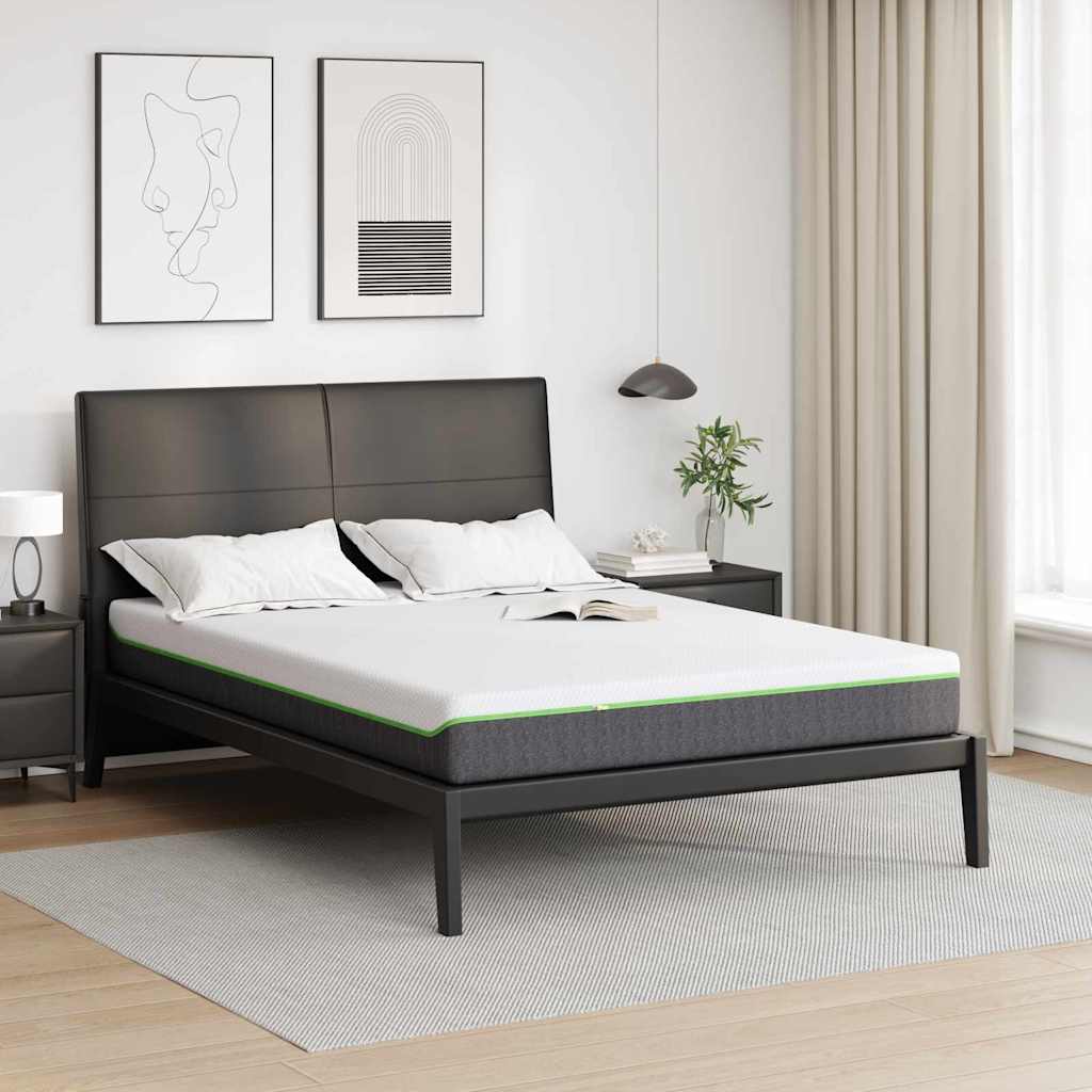 vidaXL Matras Wit, Grijs 80 x 160 cm Schuim