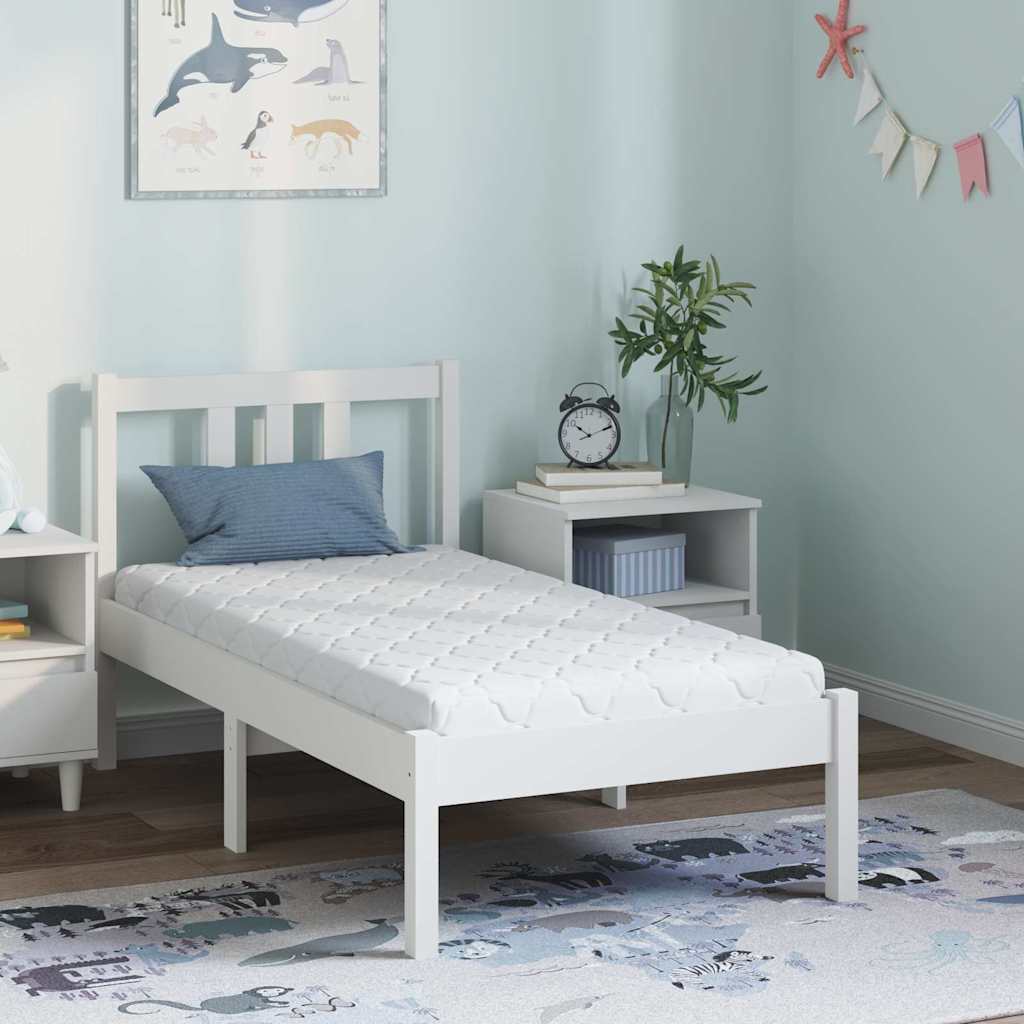 vidaXL Matras Wit 120 x 60 cm Schuim