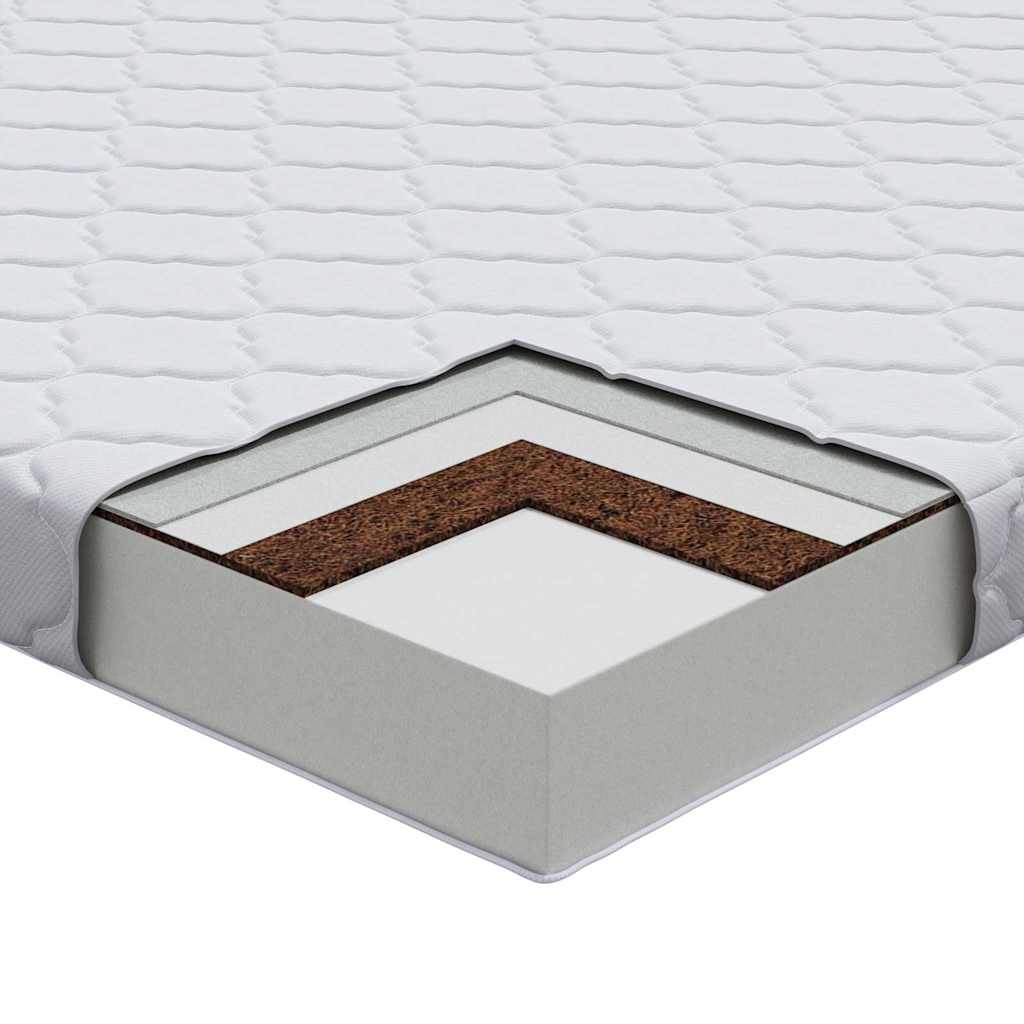 vidaXL Matras Wit 120 x 60 cm Schuim