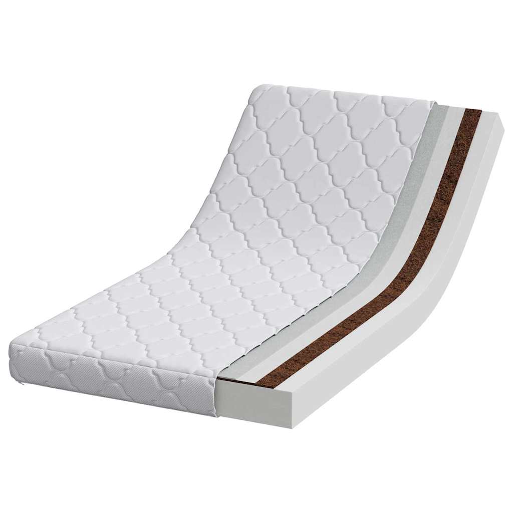 vidaXL Matras Wit 120 x 60 cm Schuim