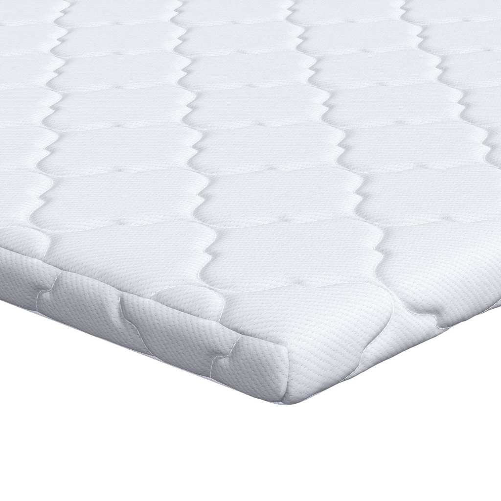 vidaXL Matraspads Wit 70 x 200 cm Niet-plakkende polyester