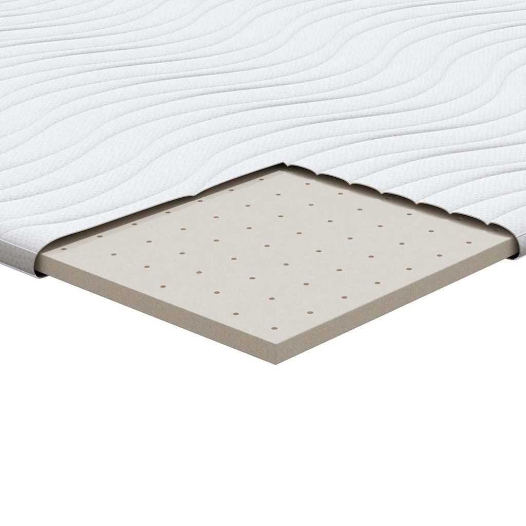 vidaXL Matraspads Wit 70 x 200 cm Niet-plakkende polyester