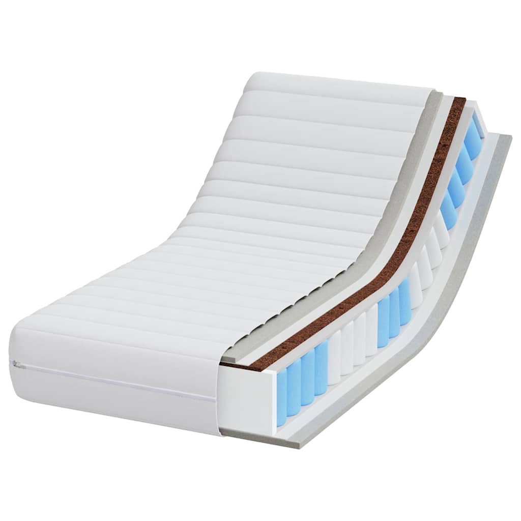 vidaXL Matras Wit 60 x 120 cm Polyester