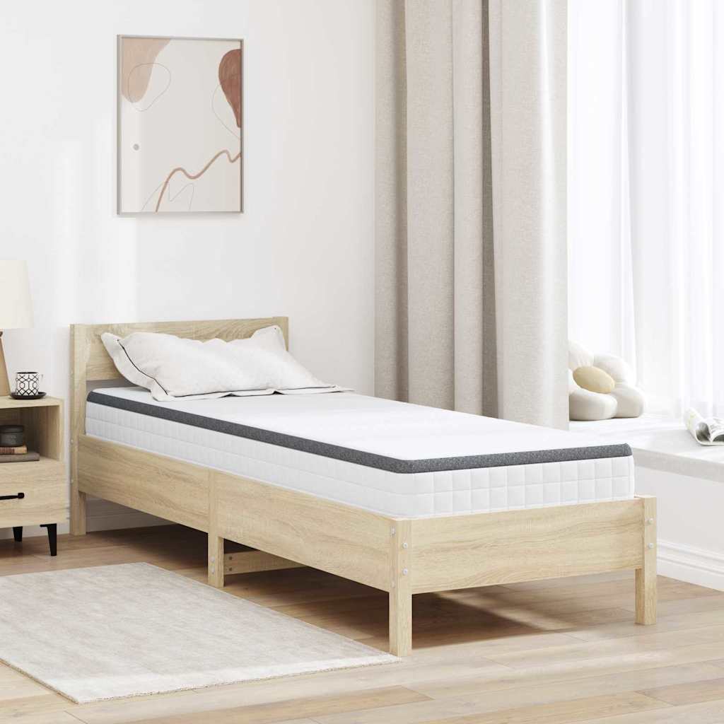 vidaXL Matras Wit, Grijs 70 x 200 cm Gebreide stof