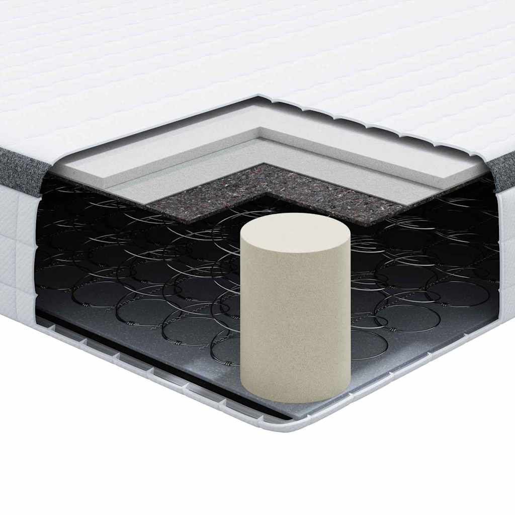 vidaXL Matras Wit, Grijs 70 x 200 cm Gebreide stof