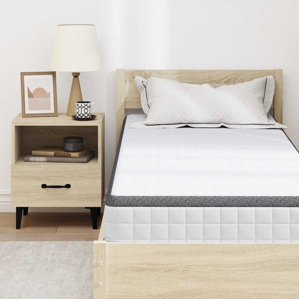 vidaXL Matras Wit, Grijs 70 x 200 cm Gebreide stof